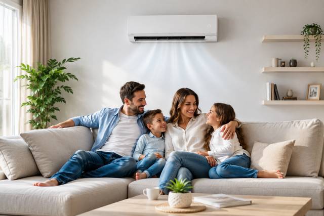 Installation d'une pompe à chaleur air/air TH3 TECH